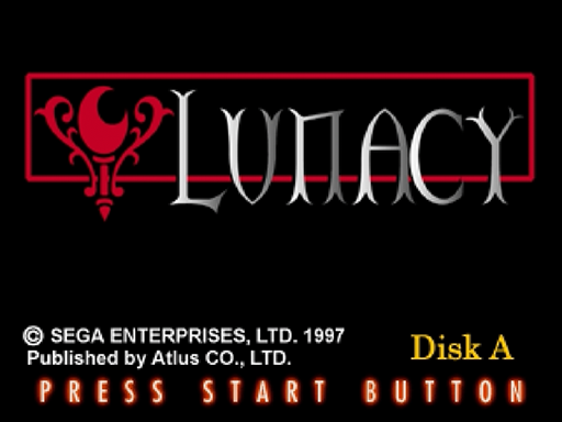 Lunacy title screen for Sega Saturn